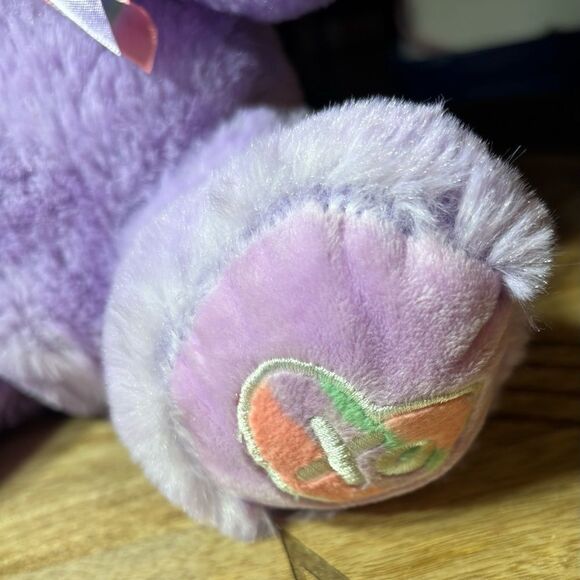 Purple Plush Bear Lavender Lilac Teddy Bear XO Heart Hug Fun Plush Toy EPC Stuff - Picture 2 of 9